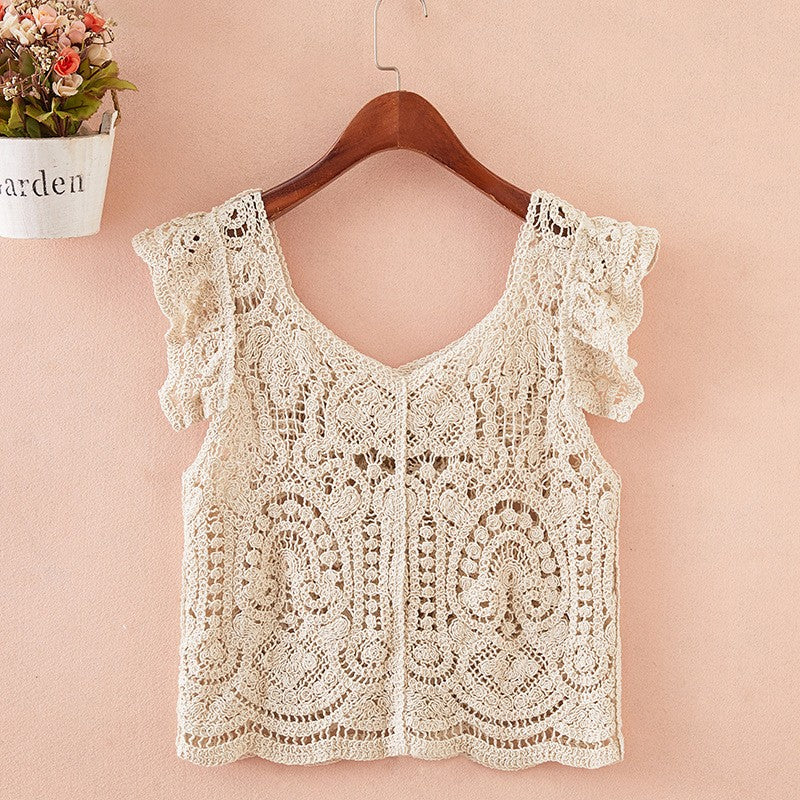 Chenille Slim Strap Vest