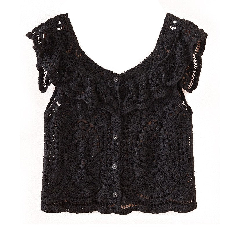 Chenille Slim Strap Vest