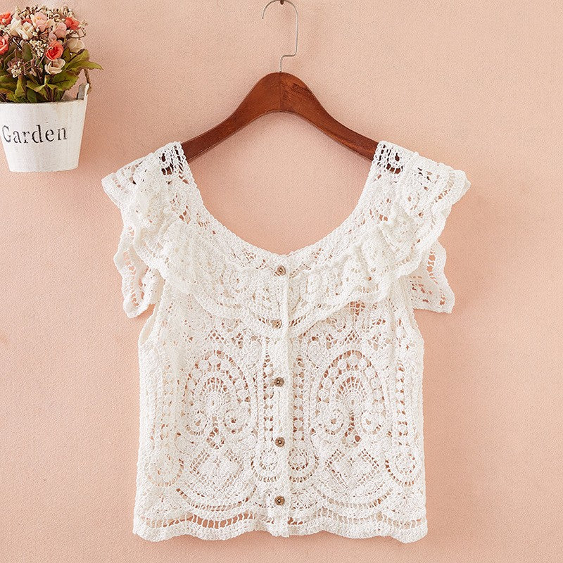 Chenille Slim Strap Vest