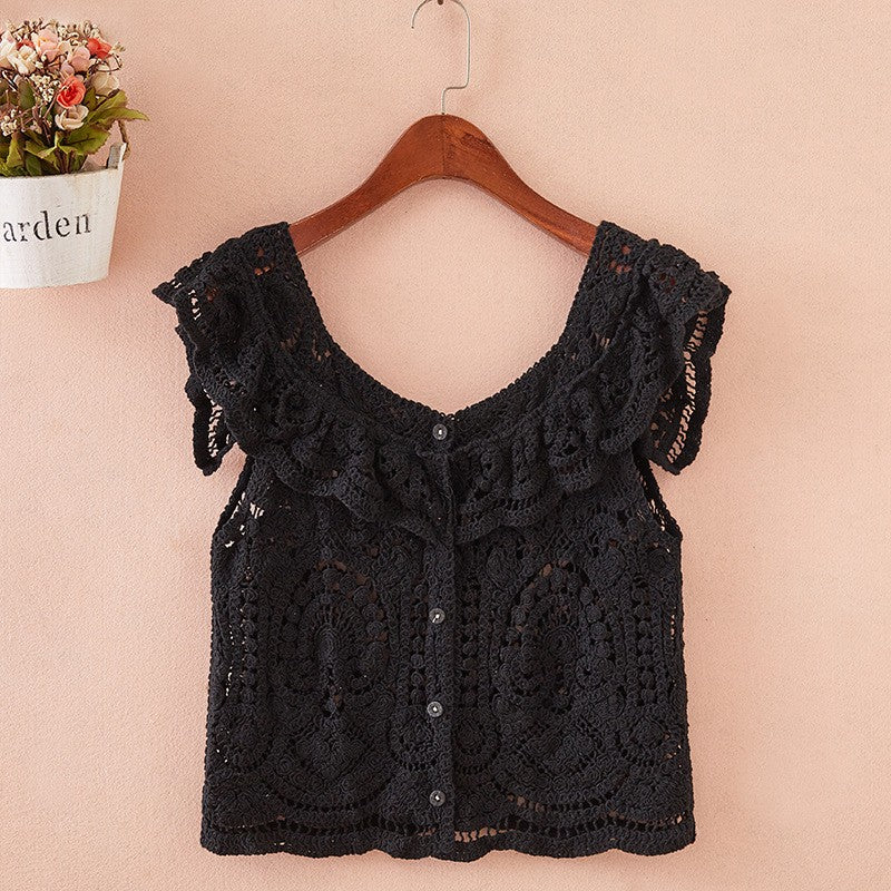 Chenille Slim Strap Vest