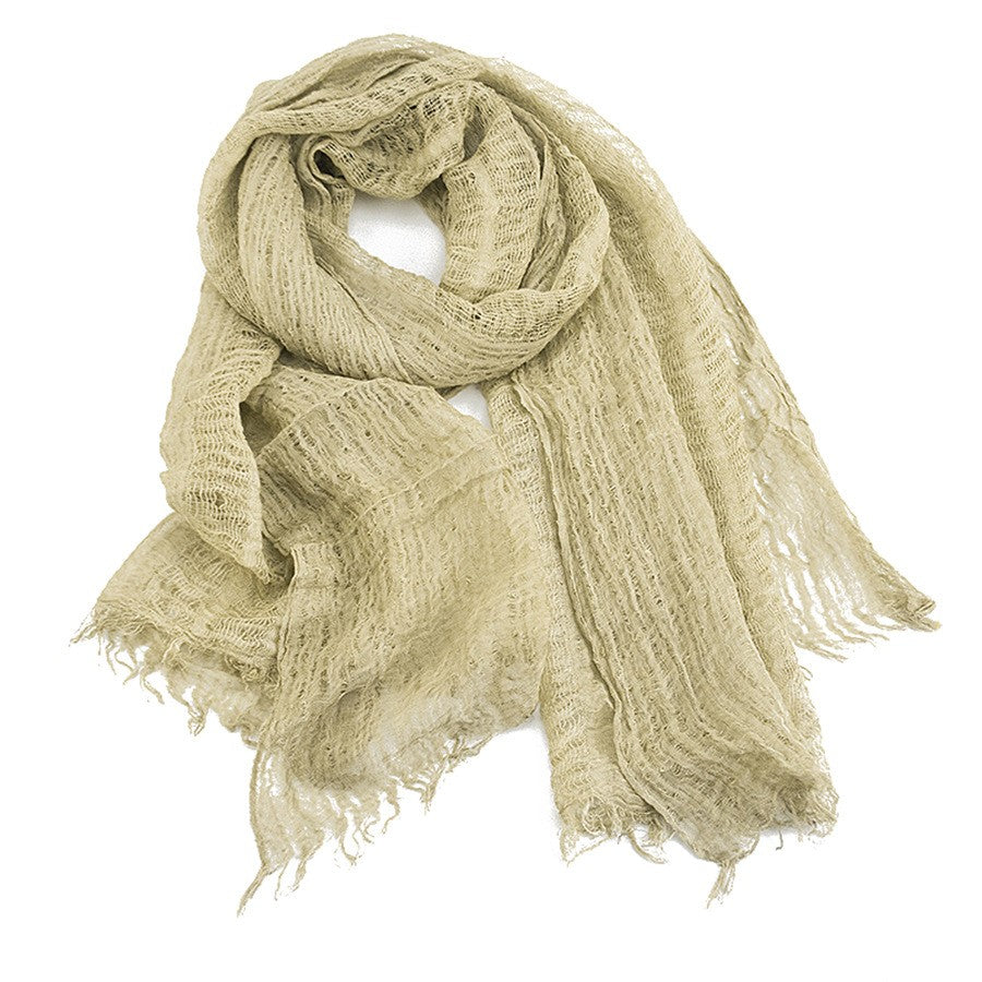 Elora Linen Tassel Shawl