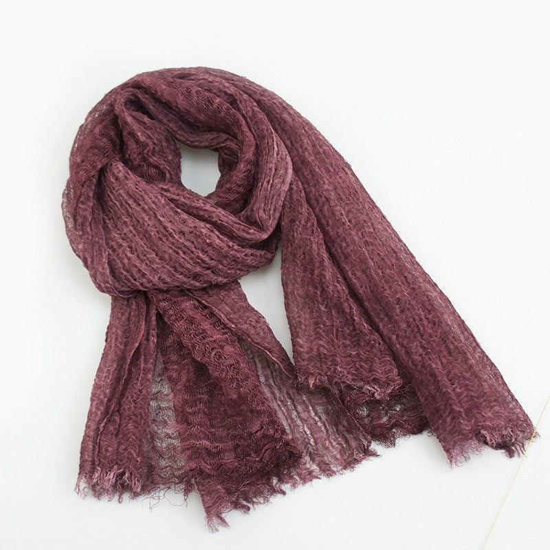 Elora Linen Tassel Shawl