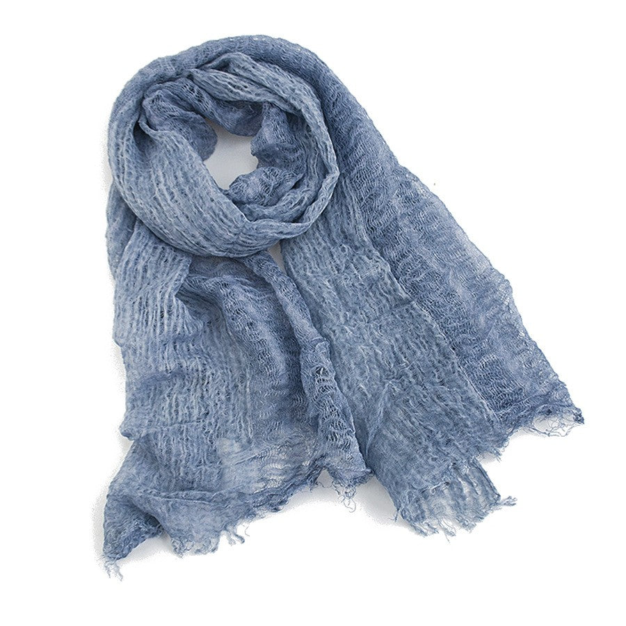 Elora Linen Tassel Shawl