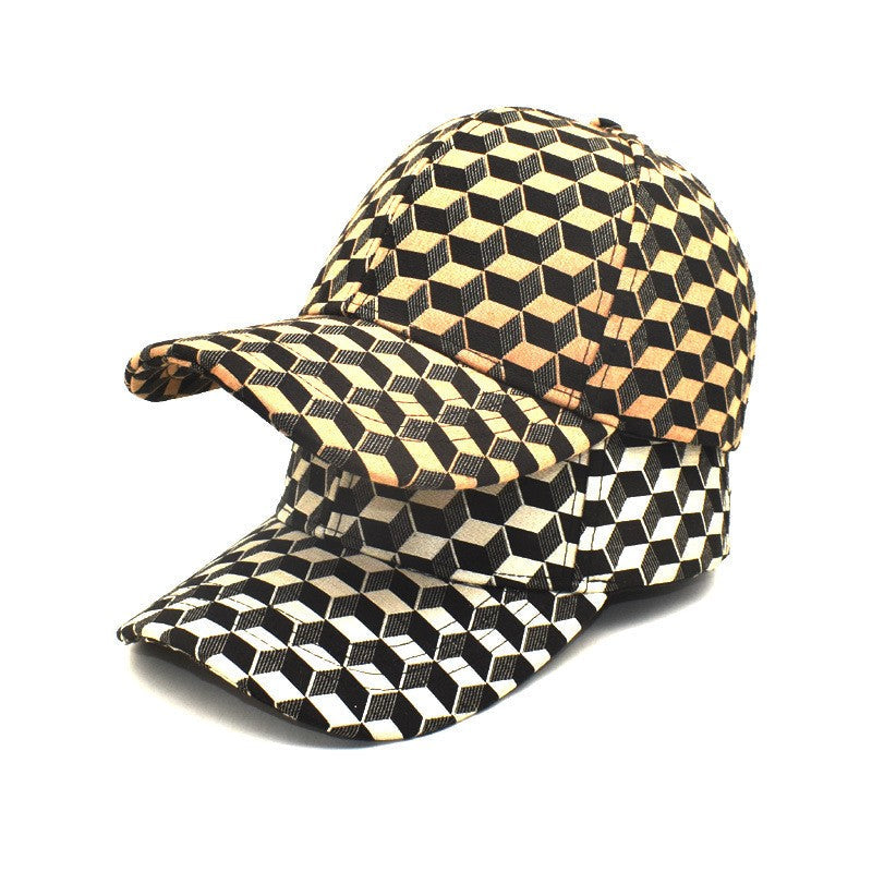 Kei Chessboard Plaid Baseball Cap