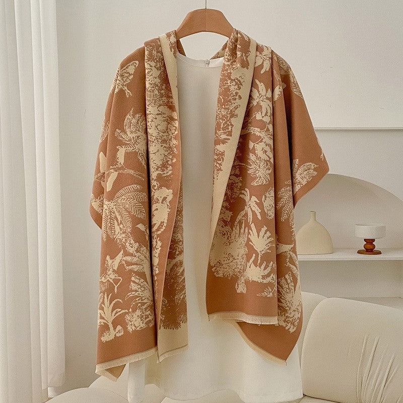 Ophelia Retro Cashmere-Feel Scarf