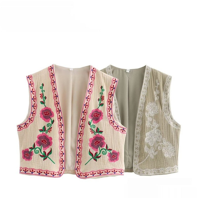 Parisian Embroidered Vest
