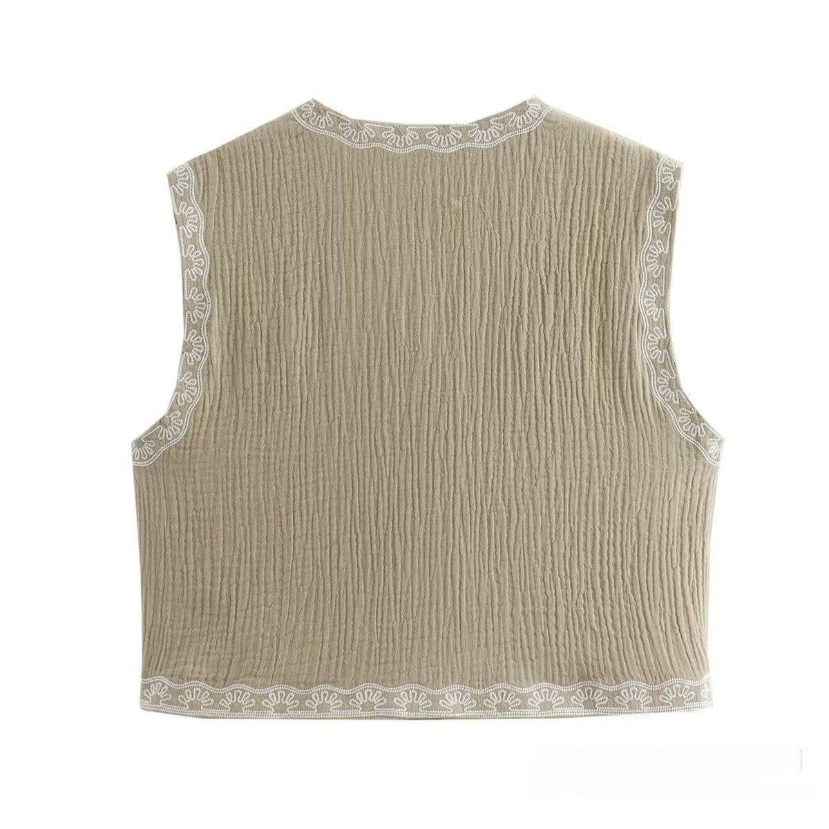 Parisian Embroidered Vest