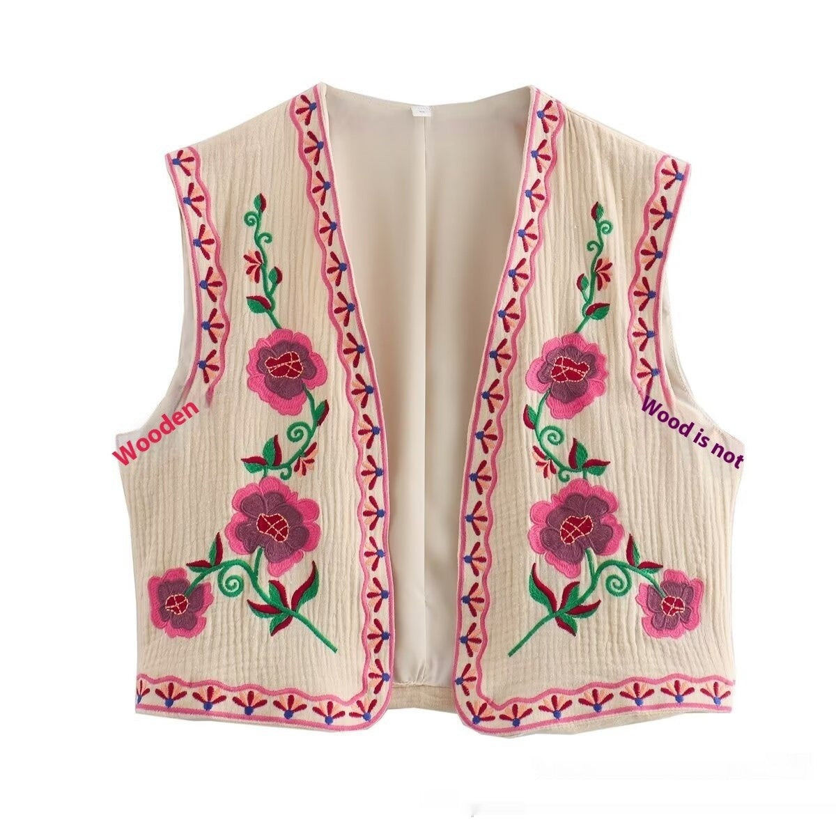 Parisian Embroidered Vest