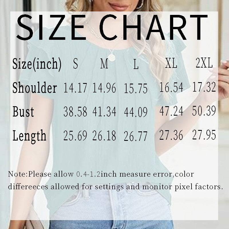 Vivere Ruffle Sleeve Top